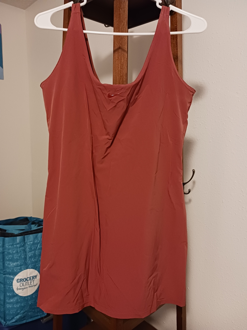 Nike Pink/Coral Tennis Dress with Built-in Shorts And Pocket